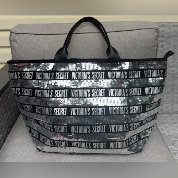 Victoria’s Secret Large Sequin Tote Bag - Picture 1 of 10
